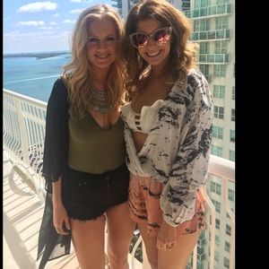 Long sleeve tie-dye romper from ASOS.